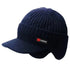 Winter Mens Hat with Ear Protection & Visor
