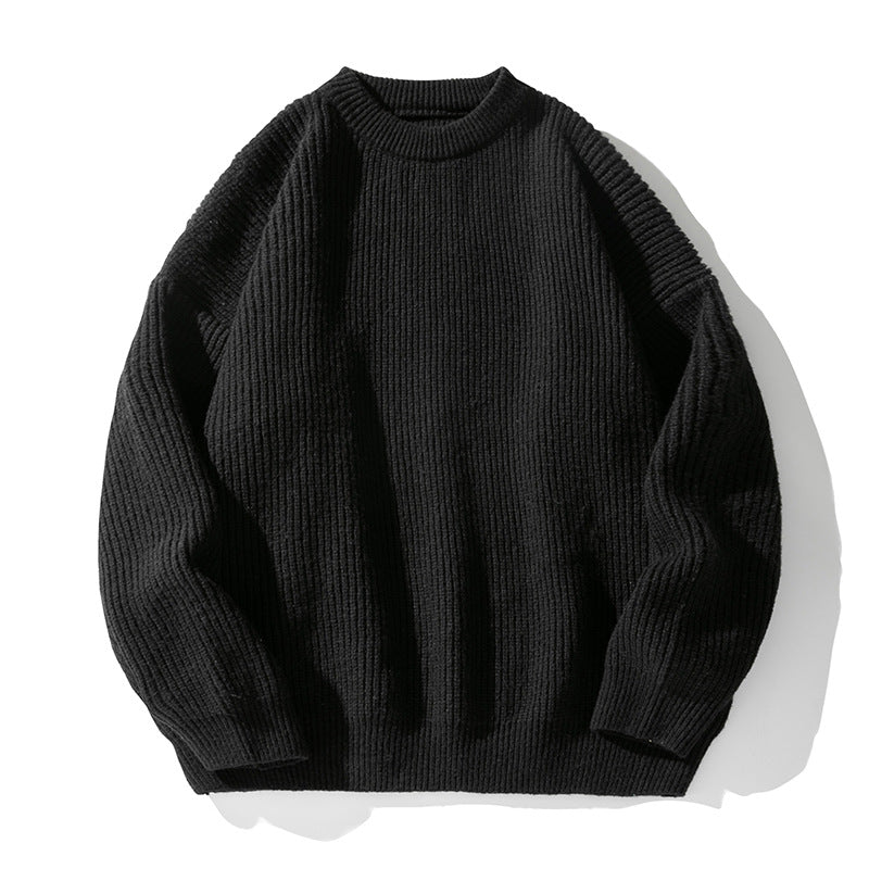 Thickened Chunky-Knit Crew-Neck Sweater Stylish For Men