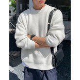Thickened Chunky-Knit Crew-Neck Sweater Stylish For Men