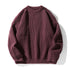 Thickened Chunky-Knit Crew-Neck Sweater Stylish For Men