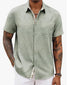 Loose-fitting Solid-color Linen Shirt For Men Stylish 